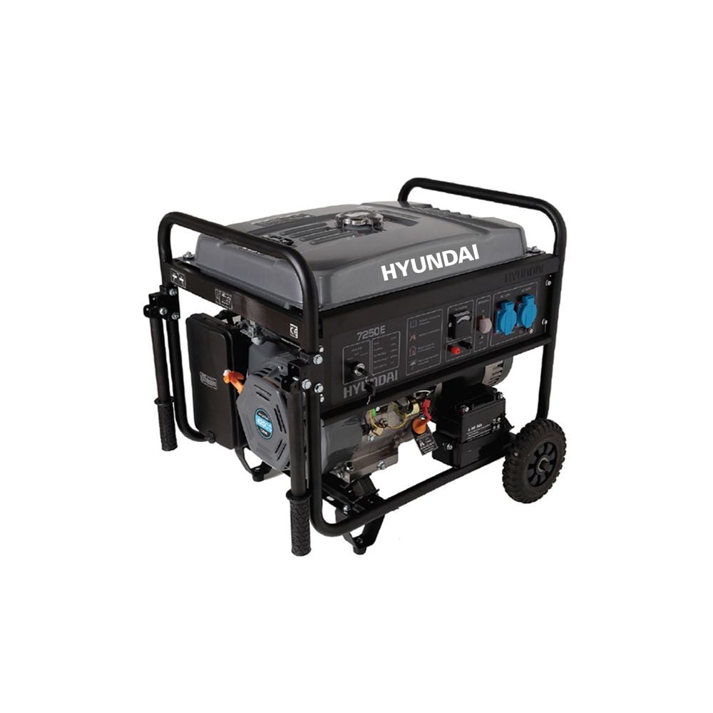 Hyundai HHY7250E Benzinli Jeneratör 6.5 kW (Marşlı, Monofaze)