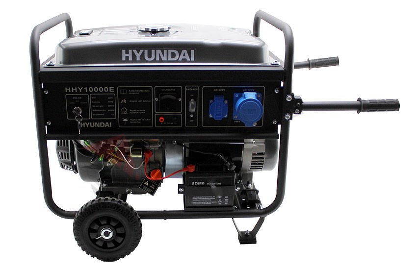 Hyundai HHY10000E Benzinli Jeneratör 8.5 kW (Marşlı, Monofaze)