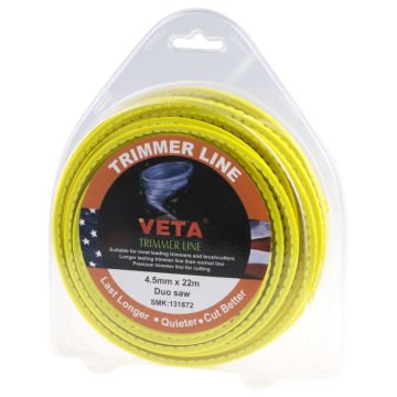 Veta 131872 Tırpan Misina Pro 4.5Mm 22M Sarı Tırtıklı