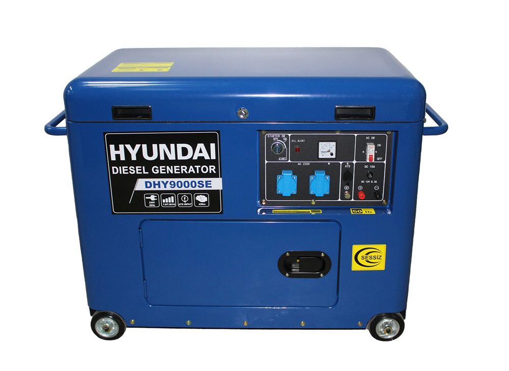 Hyundai DHY9000SE-3 Dizel Jeneratör 7.5 kW (Marşlı, Trifaze)