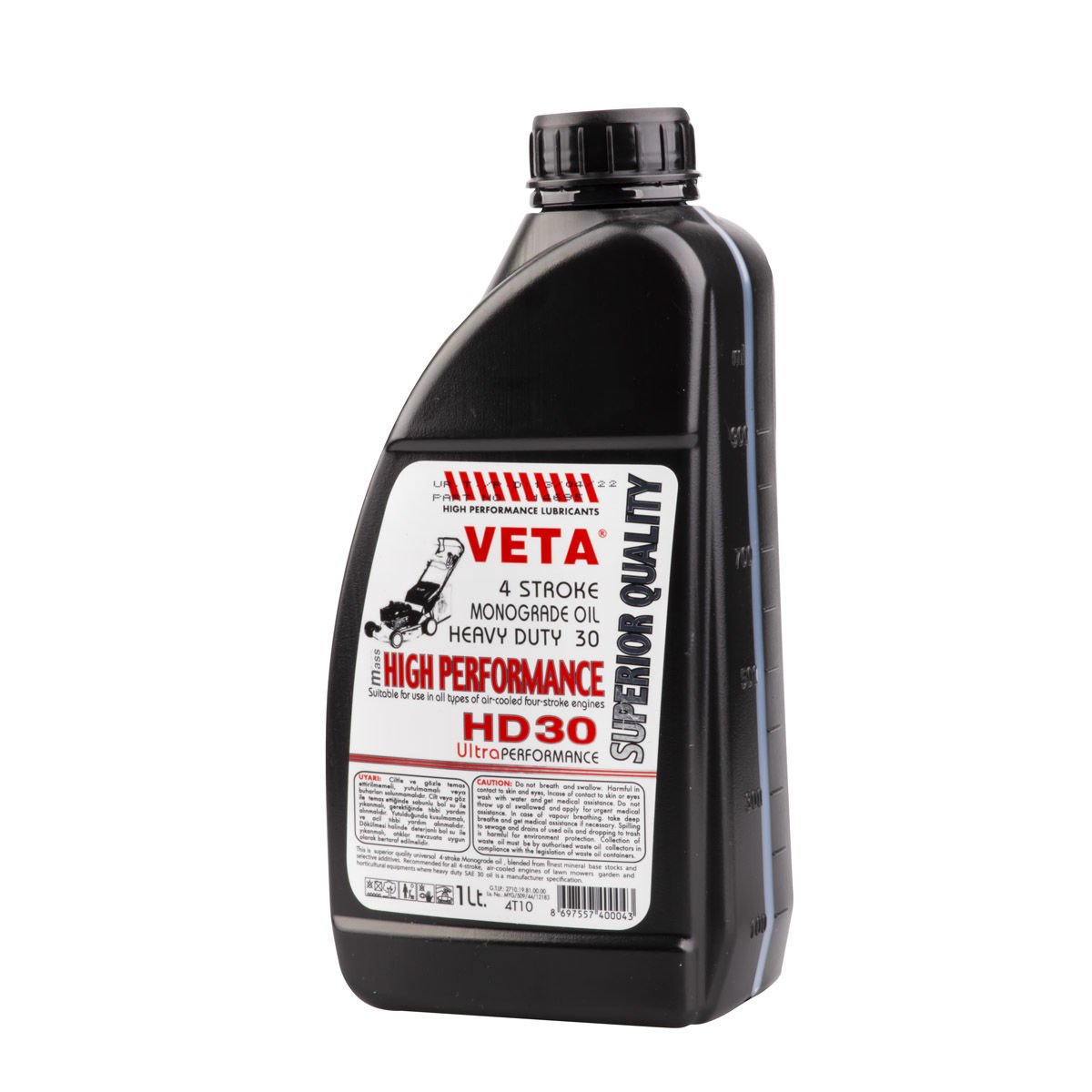 Veta 4T10 HD30 4 Dört Zamanlı Motor Yağı 1Lt