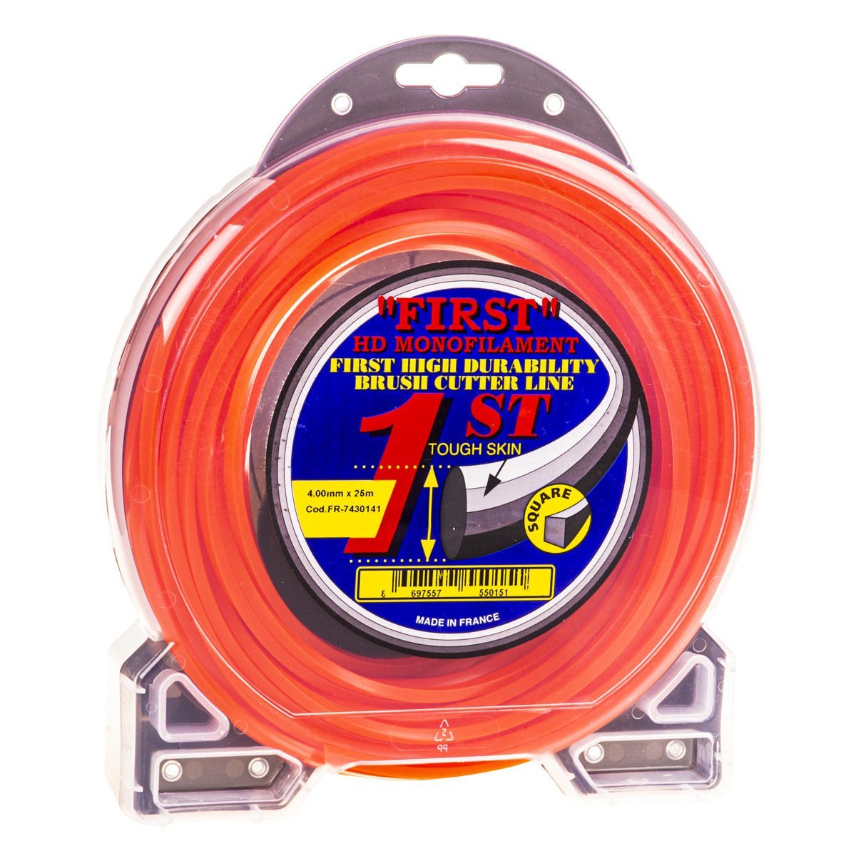 First 7430141 Tırpan Misina 4.0Mm 25 Metre Turuncu 4 Köşe