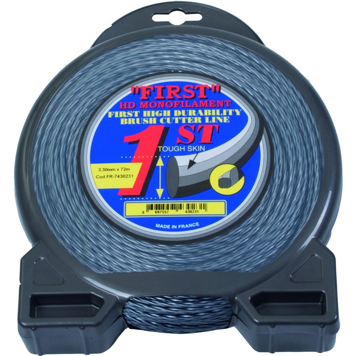 First 7430231 Tırpan Misina 3.3Mm 72 Metre Gri Burgulu
