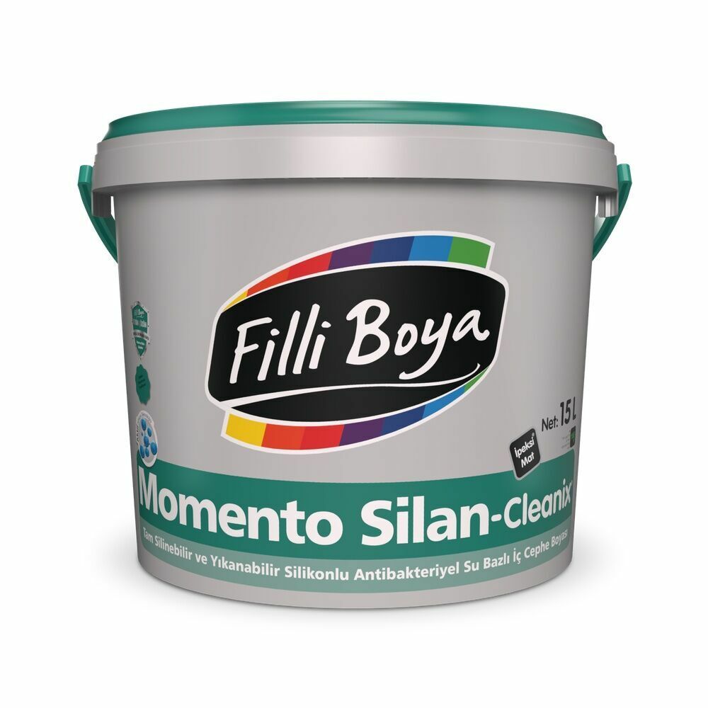 Filli Boya Momento Silan-Cleanix Antibakteriyel Silikonlu İpek İç Cephe Boyası 15 Lt Aki