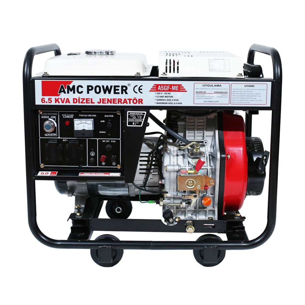 AmcPower AGF5-ME Dizel Jeneratör 6.5 Kva (Marşlı, Monofaze)